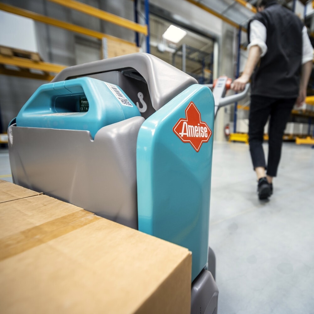 Termékkép száma 6: Ameise® PTE 1.5 elektromos emelőkocsi, teherbírás 1500 kg, villahossz 1000 mm