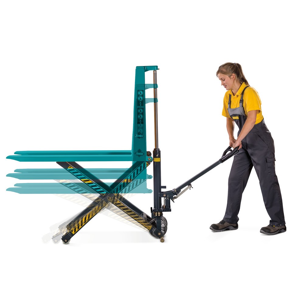 Termékkép száma 16: Ameise® PTM 1.0 Scissor ollós emelőkocsi gyorsemeléssel, teherbírás 1000 kg, villahossz 1150 mm