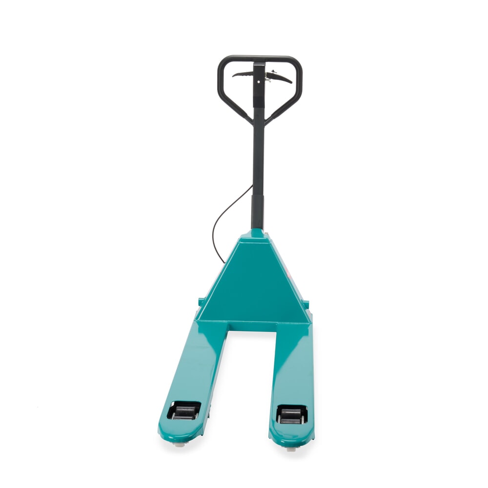Termékkép száma 10: Ameise® PTM 2.5 kézi emelőkocsi kézifékkel, teherbírás 2500 kg, villahossz 1150 mm, tömörgumi/poliuretán kerekek, tandem görgők