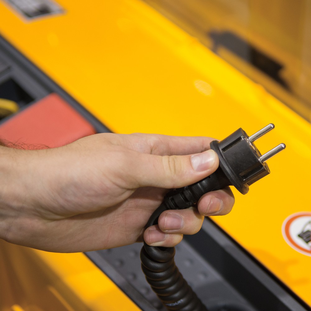 Termékkép száma 2: Jungheinrich EJC 112/DZ elektromos gyalogkíséretű targonca, háromtagú teleszkópos emelőoszlop, emelési magasság 4390 mm, teherbírás 1200 kg, proporcionális hidraulika, Aquamatik